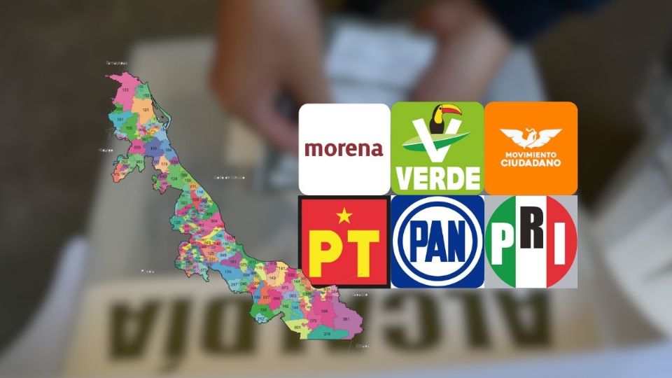 ¿Qué partidos ganaron en los 5 municipios menos poblados de Veracruz?