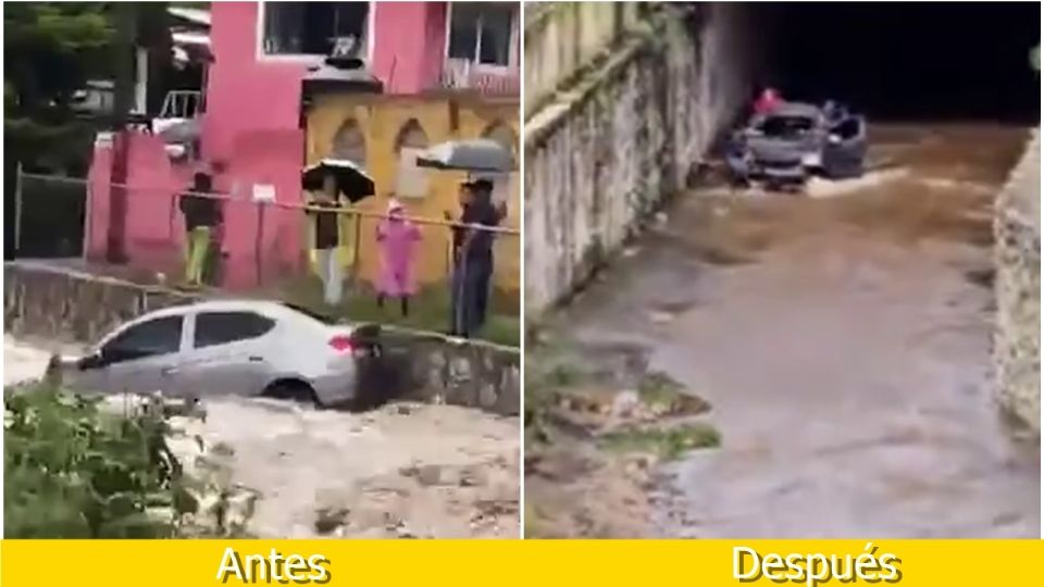 El vehículo estuvo en el agua por tres días