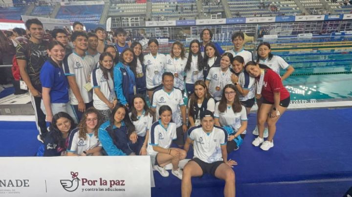 Natación de Guanajuato gana 27 medallas en Olimpiada Nacional