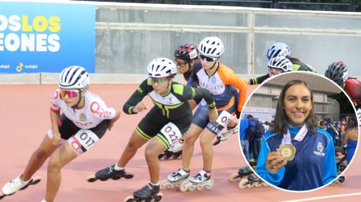 Guanajuatense es la más veloz de México, gana oro en patines sobre ruedas en Olimpiada Nacional