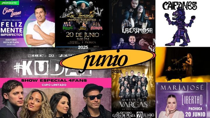 Conciertos para junio ¿quién viene a Pachuca?