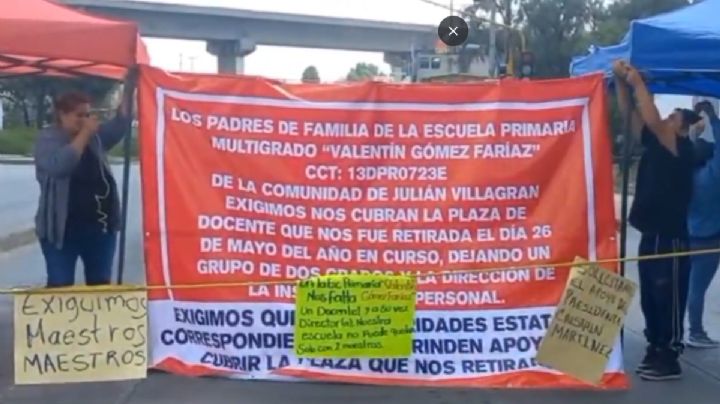 Bloqueo carretero por parte de padres de familia en Tula continúa; así avanza la protesta