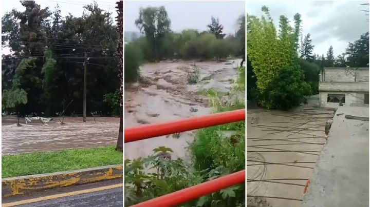 Desbordamientos en Ixmiquilpan por las lluvias; calles y casas quedan bajo el agua | VIDEO