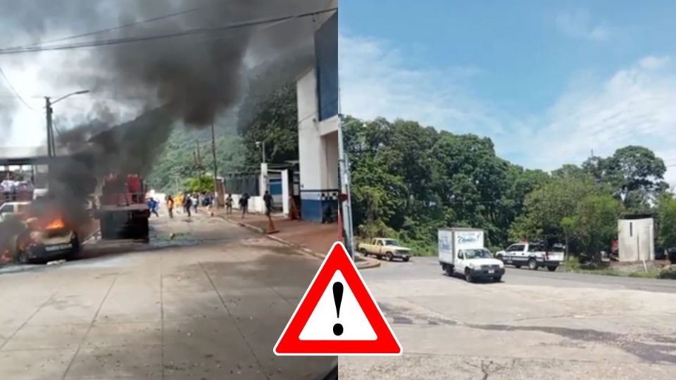 En Tezonapa, amarran y golpean a elementos de tránsito e incendian patrullas; esto reclaman