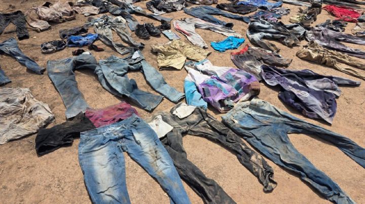 Las 200 prendas halladas en una fosa de Hermosillo
