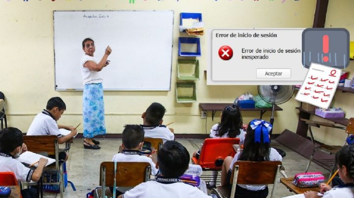 Colapsa sistema de control escolar de la SEV; maestros exigen pronto reestablecimiento