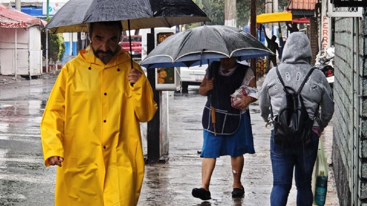 Lluvia azota varias zonas de la CDMX