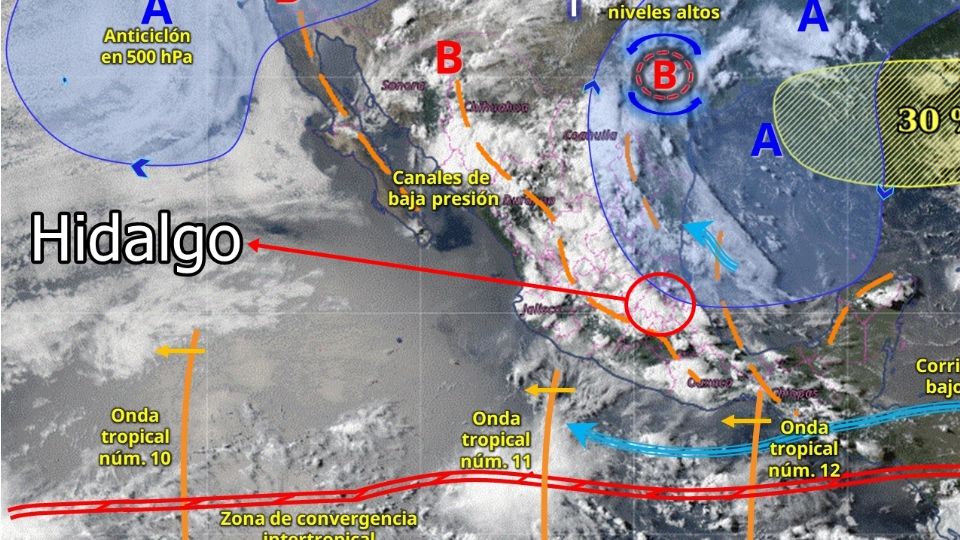 La onda tropical 11 traerá lluvias desde medias a altas
