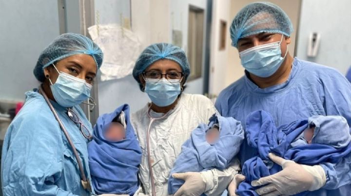 Hanna, Carlos y Daniel, los trillizos nacidos en el IMSS de Orizaba