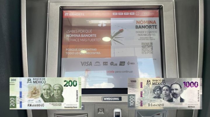 Ahora falsifican billetes de 200 y 1,000 pesos y engañan a cajeros de Banorte
