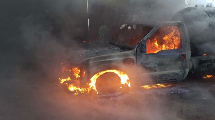 Arde pipa de gas en Huasca; cuerpo de emergencias descarta lesionados I Fotos