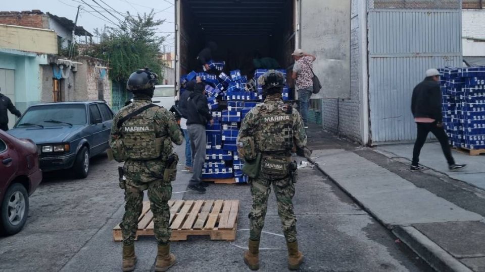 El calzado estaba en varias bodegas en la colonia Santa Rita, en San Francisco del Rincón.