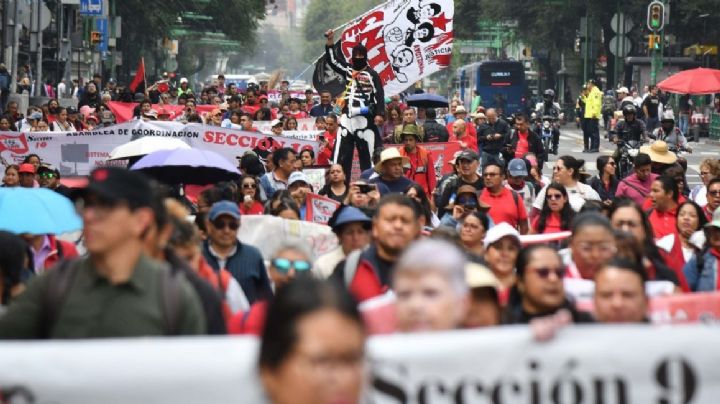 Marcha la CNTE en CDMX; estas son las alternativas viales