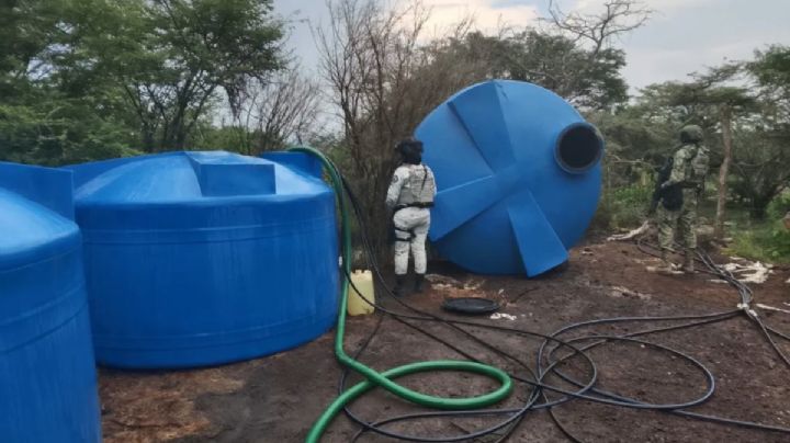 Detectan centro de huachicol en Pénjamo con apoyo de dron militar