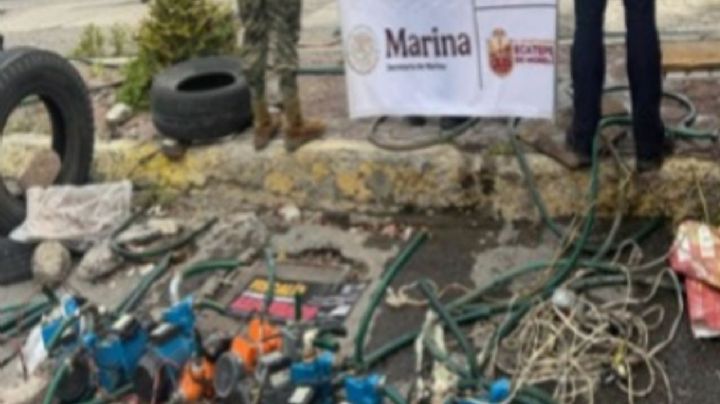 Desmantelan red de "huachicoleo" de agua en Ecatepec