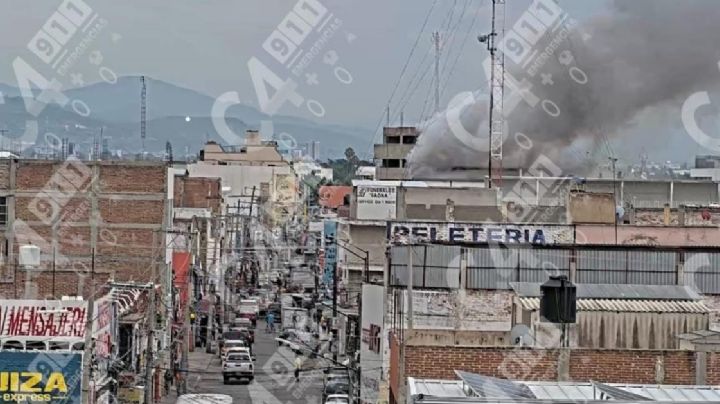 Se registra fuerte incendio en Zona Piel del Coecillo