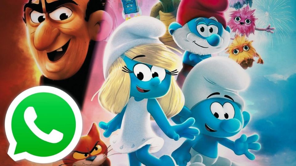 Se puso en tendencia el “modo Pitufos” en WhatsApp