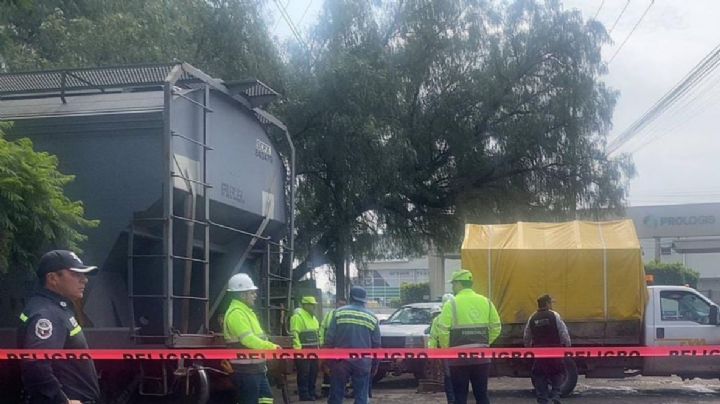 Caos en Teoloyucan: tren se descarrila y colapsa vialidades