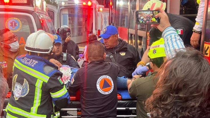 Choque de Metrobús Línea 2 deja 7 heridos en la colonia Escandón