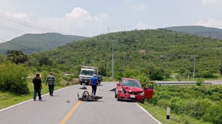 Muere motociclista en curvas de la carretera Tasquillo–Zimapán