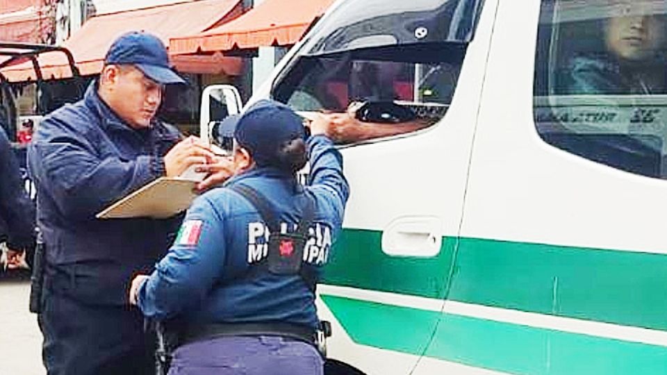 Policía Municipal de Pachuca participa en operativos al transporte público