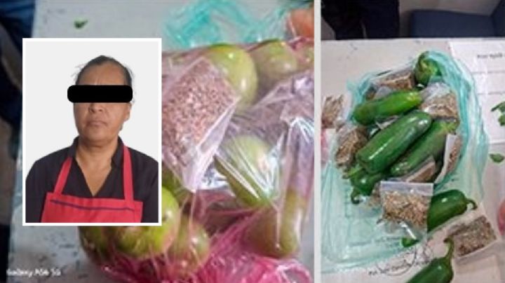 ¿Verduras o drogas, qué va a llevar? Así camuflajeaba una mujer marihuana y crack en un mercado