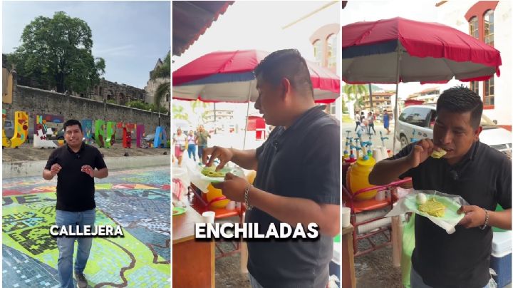Influencer critica enchiladas huastecas, las compara con comida callejera de India | VIDEO