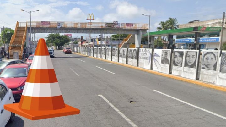 Por esta razón cerrarán durante 9 horas la avenida Cuauhtémoc del puerto de Veracruz