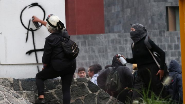 Marcha contra gentrificación fue pacífica, dice jefe de la policía pese a destrozos en la UNAM