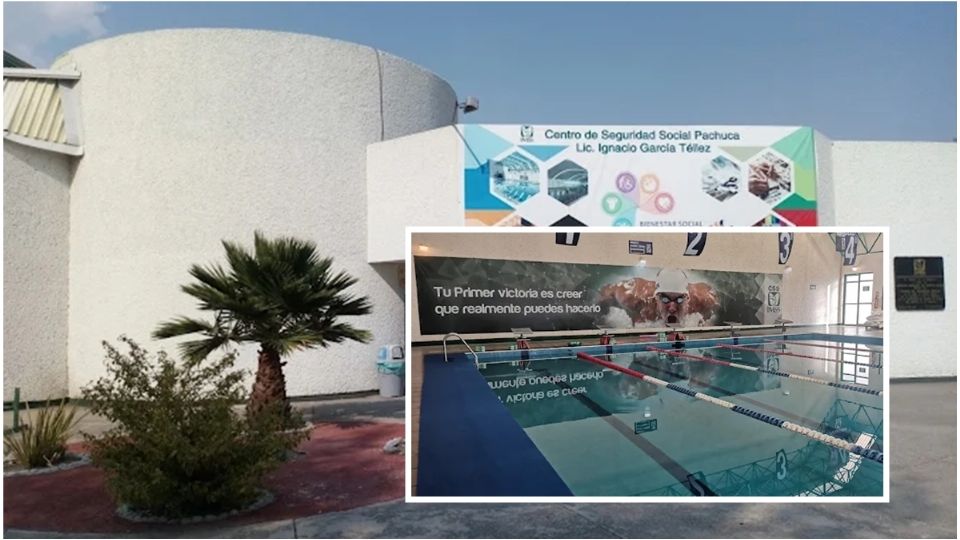 La alberca pertenece al IMSS y su personal da mantenimiento