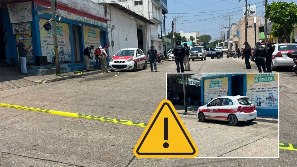 VIDEO: Disparan contra taxista de Coatzacoalcos; es reportado como grave
