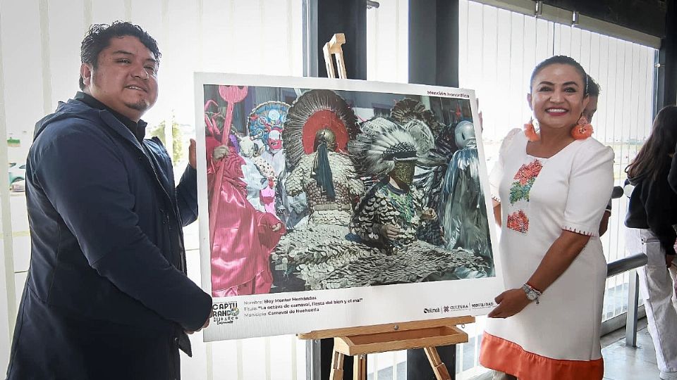La exposición fotográfica “Capturando Hidalgo: Carnavales 2025” estará en las estaciones del Tuzobús