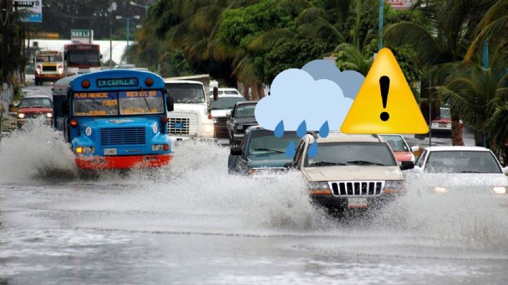 Aumentarán lluvias en Veracruz por Vaguada y Onda Tropical 16 antes de que termine julio