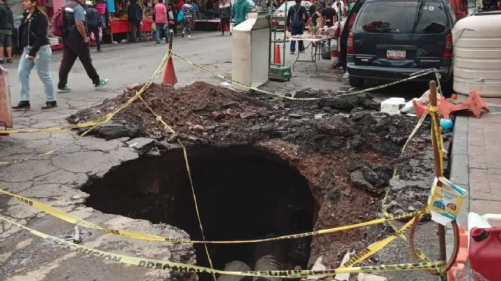 Edomex, entre socavones, baches e inundaciones por lluvia y basura