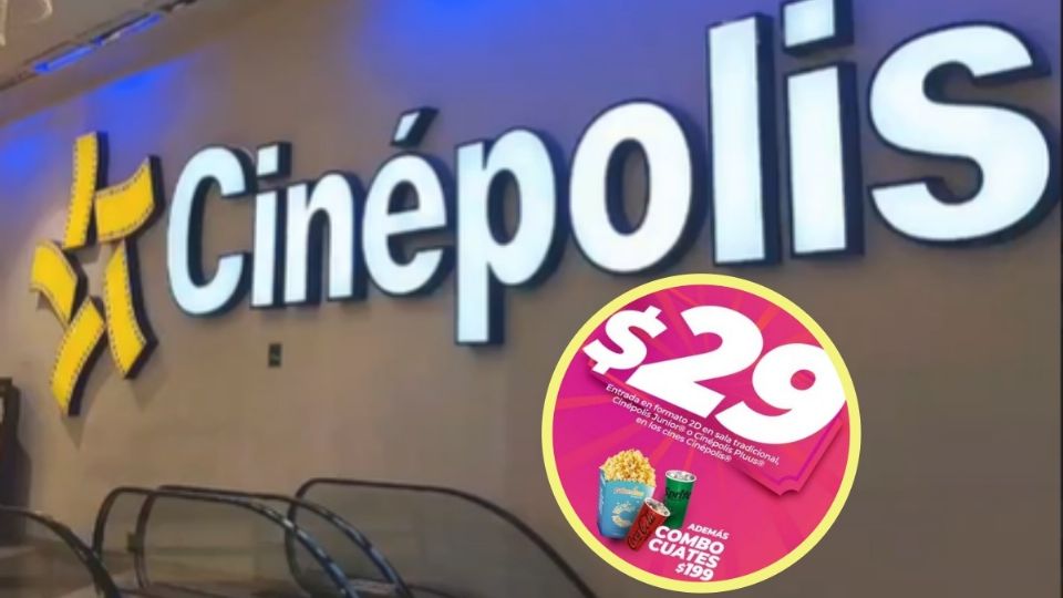 Los boletos de 29 pesos y palomitas baratas en Cinépolis son por tiempo limitado