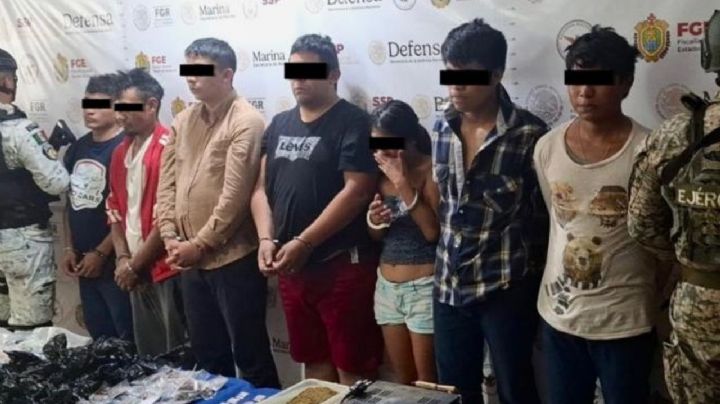 Cae célula delictiva en el sur de Veracruz: 7 detenidos, armas y droga aseguradas