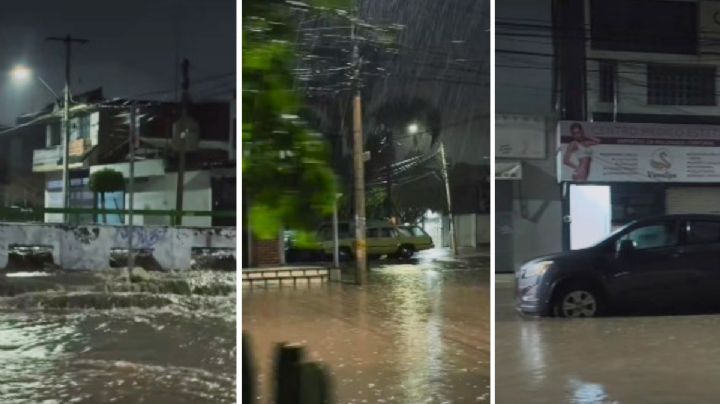 Así se inundó anoche el bulevar González Bocanegra en León