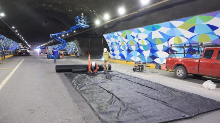 Monterrey: reabren el Túnel Loma Larga tras desprendimiento