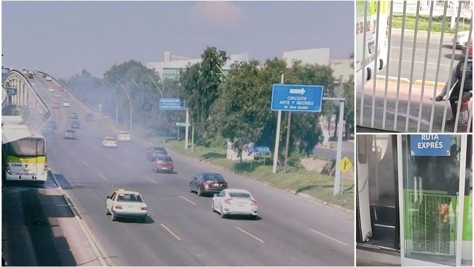 Se registró un leve tráfico frente al bulevar Felipe Ángeles