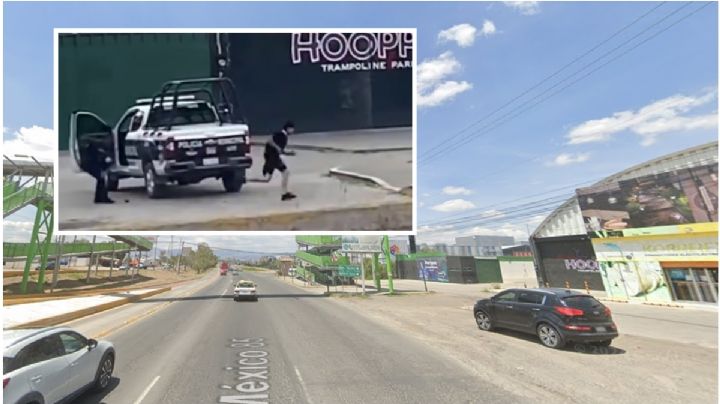 Policías hacen detención pero detenido se fuga corriendo, pasó en Pachuca | VIDEO