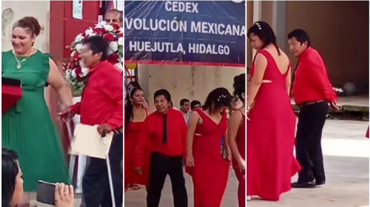 A los 55 años, Benjamín se graduó de la primaria; así bailó su vals | VIDEO
