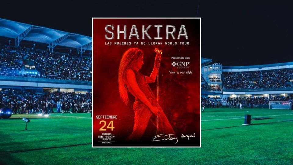 Estos son los boletos que aún quedan para el concierto de Shakira en el Pirata Fuente de Veracruz