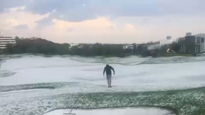 "Nieve" en El Molino: así quedó el campo de golf