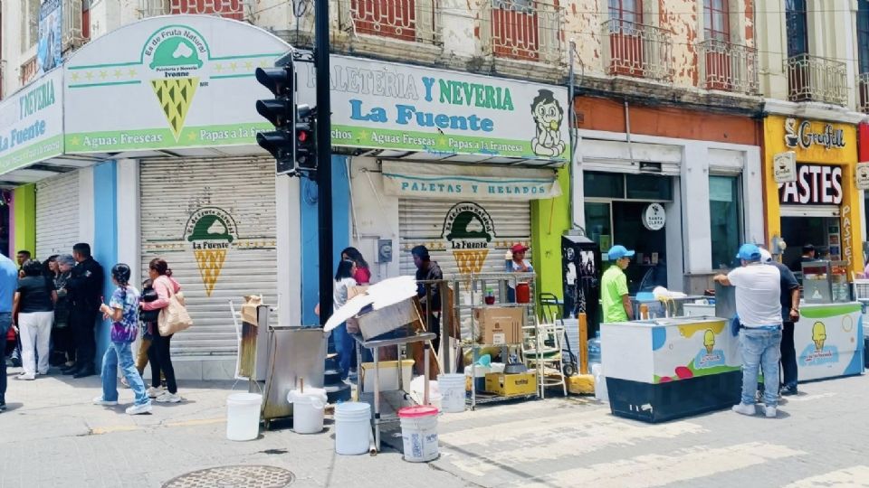 El desalojo de la palatería ocurrió el viernes 11 de julio