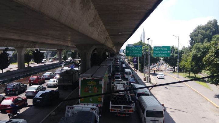 ¡Caos vial en el Edomex! obras en Periférico colapsan vías de acceso a la CDMX