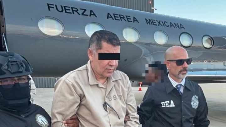 DEA difunde foto de la llegada de "El Cuini" a EU