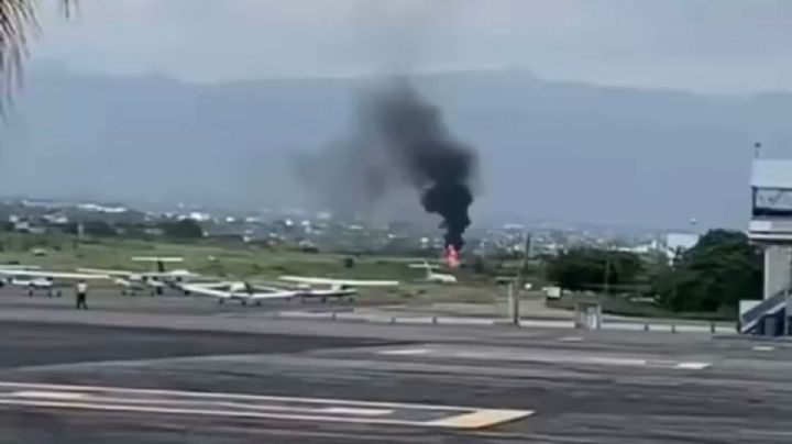 Accidente de avioneta en Cuernavaca deja heridos con quemaduras | VIDEO