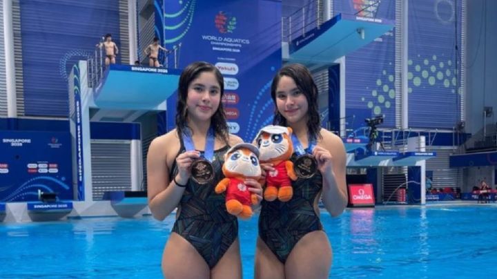 Las clavadistas Mía y Lía Cueva ganaron la medalla de oro en los Juegos Panamericanos en Asunción