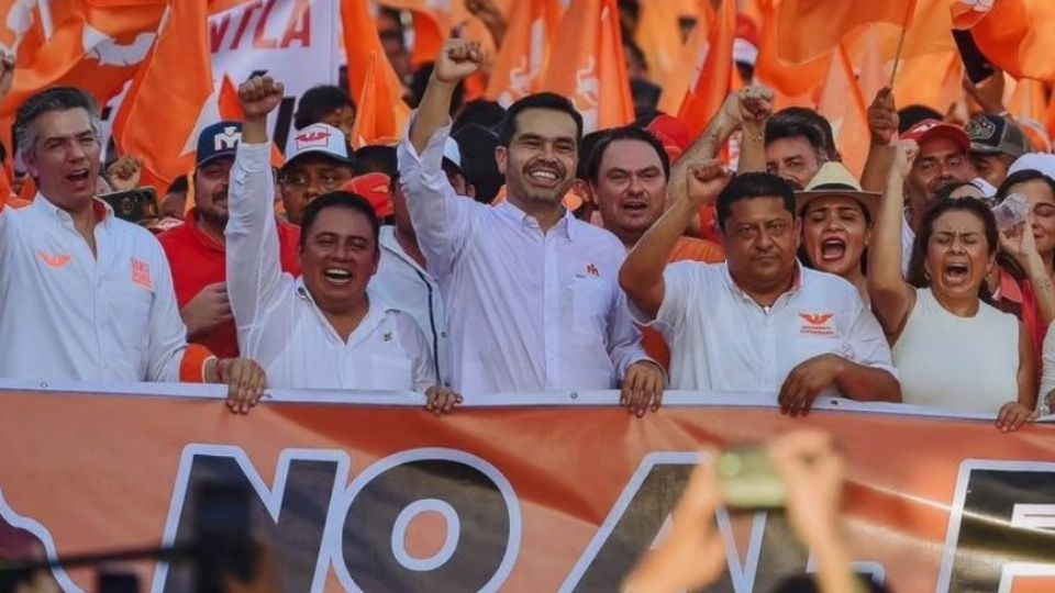 Máynez desde marcha en Veracruz: defenderemos los triunfos en Papantla y Poza Rica