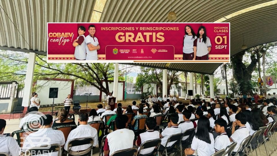 Suspenden cobro de inscripción en planteles Cobaev de Veracruz; esto sabemos